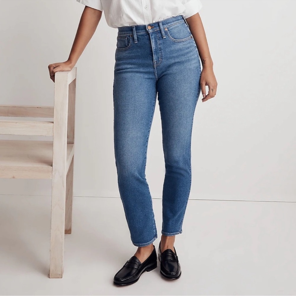 NWT Madewell Stovepipe Jeans 27T (Tall)